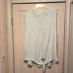 French Laundry Light Sea foam color Sleeveless Blouse